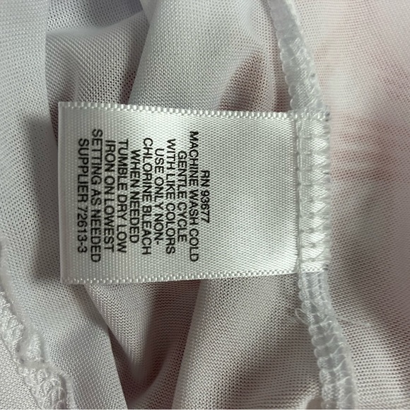 Liz Claiborne blouse, red & white, L - Picture 5 of 5